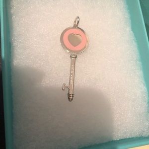 Tiffany pink medium heart key